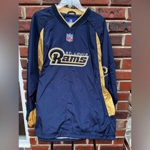 NFL St. Louis Rams Navy and Gold Pullover jacket